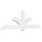 Ekena Millwork Redmond Architectural Grade PVC Gable Bracket, 96"W x 28"H x 2"D x 6"F, 7/12 Pitch GBP096X28X0206RED00 - alternate 1